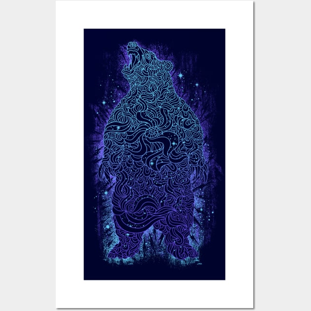 Electric Bear Wall Art by qetza